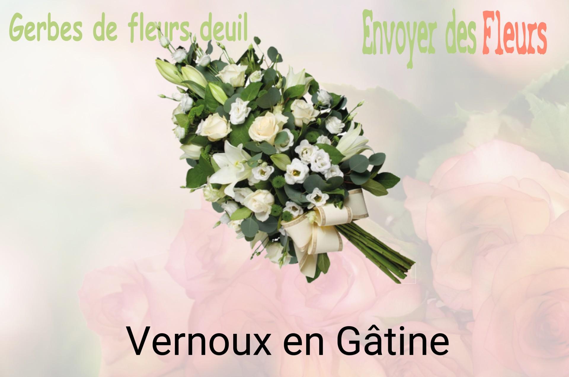 Gerbe de fleurs de deuil livrée à Vernoux-en-Gâtine